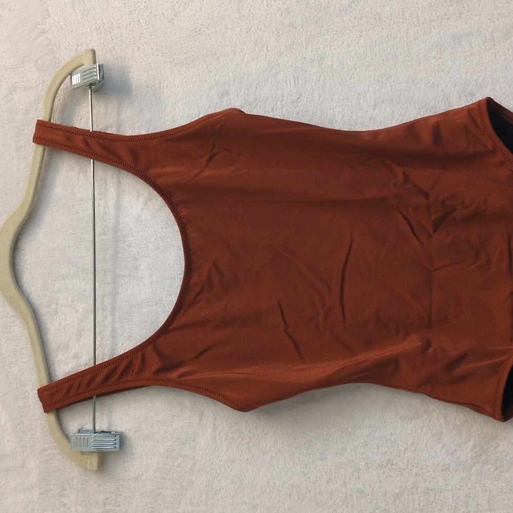 Solid & Striped Women's Rust Metallic Backless On… - image 2